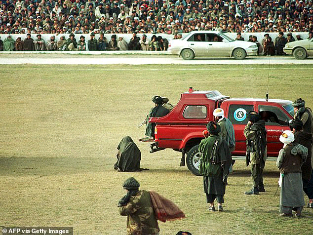 Taliban execute two murderers by machine-gunning them in front of thousands of spectators at football stadiumFeb 23, 2024