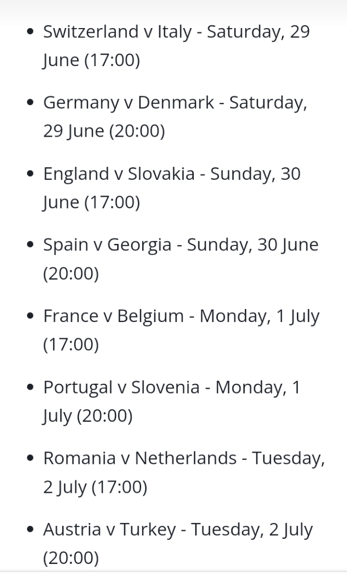 Breaking Football News Round Of Sixteen Pairings Confirmed