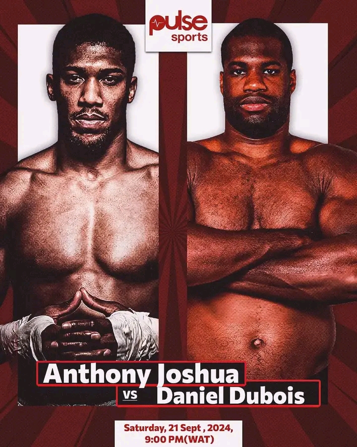 Anthony Joshua Vs Daniel Dubois At Wembley Today