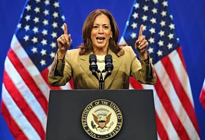 World Leaders Are Mocking Trump For Being A Disgrace- Kamala Harris.