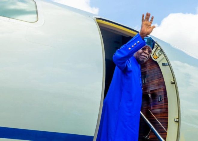 Tinubu Jet Out To UK For Two Weeks Vacation.